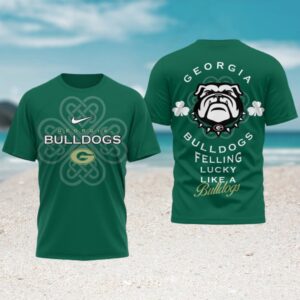 Georgia Bulldogs St. Patrick’s Day Lucky Like A Bulldog Green Mascot Shirt Georgia Bulldogs St. Patrick’s Day Lucky Like A Bulldog Green Mascot Shirt