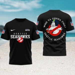 Ghostbusters Seattle Seahawks Who Ya Gonna Call Movie Mashup Fun T Shirt Ghostbusters Seattle Seahawks Who Ya Gonna Call Movie Mashup Fun T Shirt