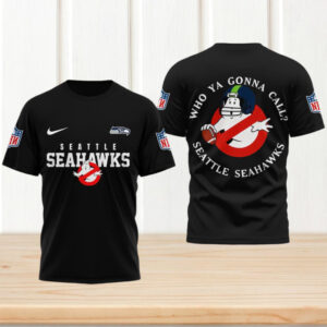 Ghostbusters Seattle Seahawks Who Ya Gonna Call Movie Mashup Fun T Shirt