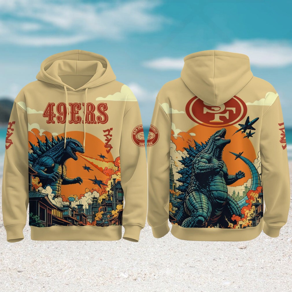 Godzilla Movie Monster, NFL Fan Hoodie Godzilla Movie Monster, NFL Fan Hoodie