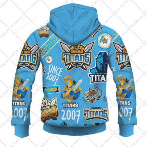 Gold Coast Titans NRL Season Logo NFL Hoodie Gold Coast Titans NRL Season Logo NFL Hoodie