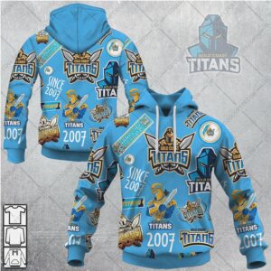 Gold Coast Titans NRL Season Logo NFL Hoodie