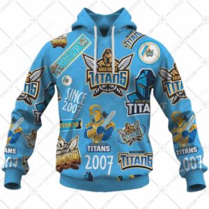 Gold Coast Titans NRL Season Logo NFL Hoodie