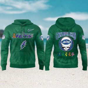Grateful Dead York Jets NFL Logo Football Game Day Hoodie Grateful Dead York Jets NFL Logo Football Game Day Hoodie