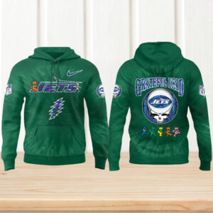 Grateful Dead York Jets NFL Logo Football Game Day Hoodie