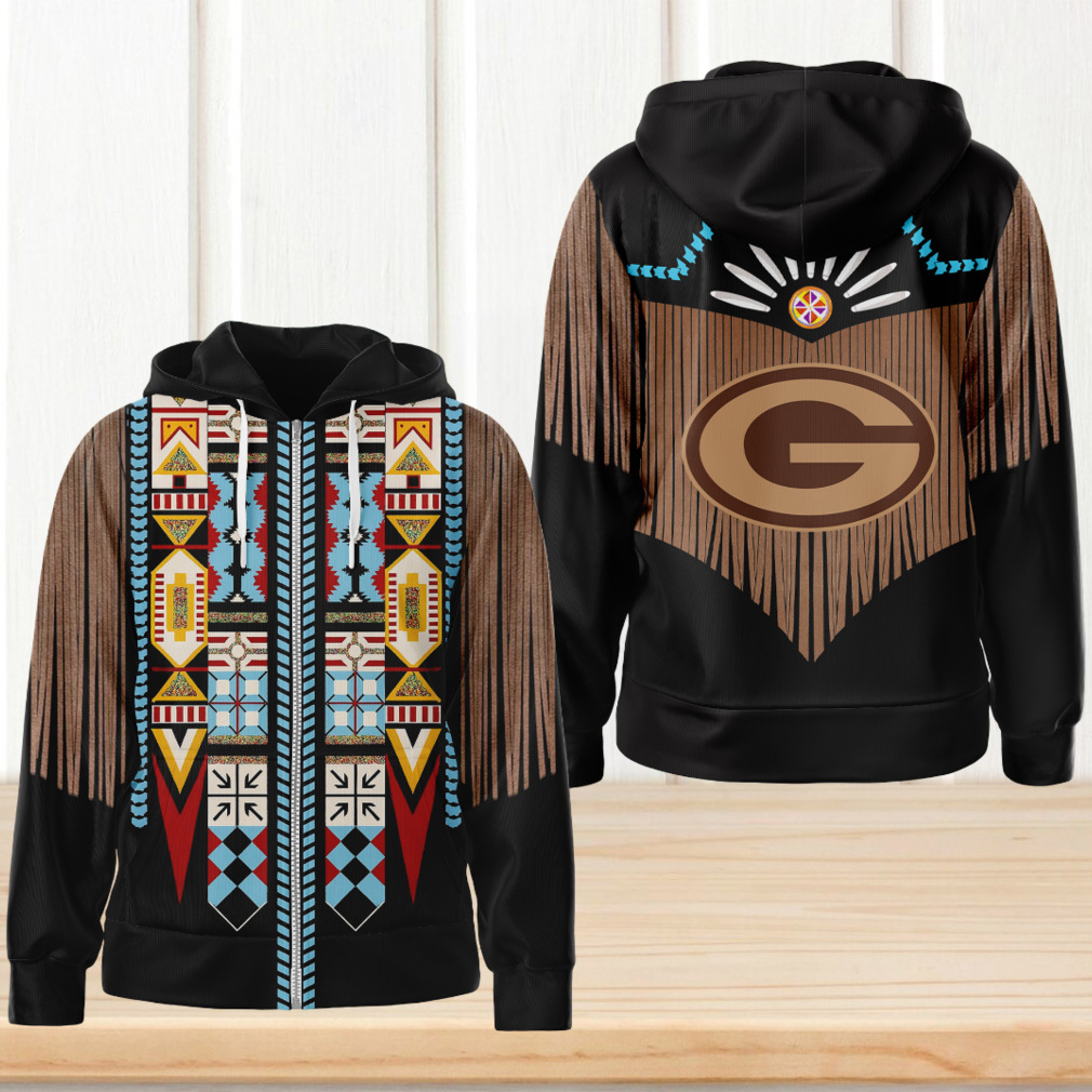 Green Bay Packers NFL Native American Pattern Hoodie Green Bay Packers NFL Native American Pattern Hoodie