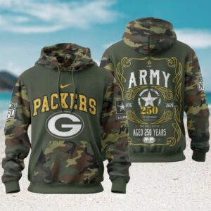 Green Bay Packers NFL US Army 250th Anniversary Hoodie