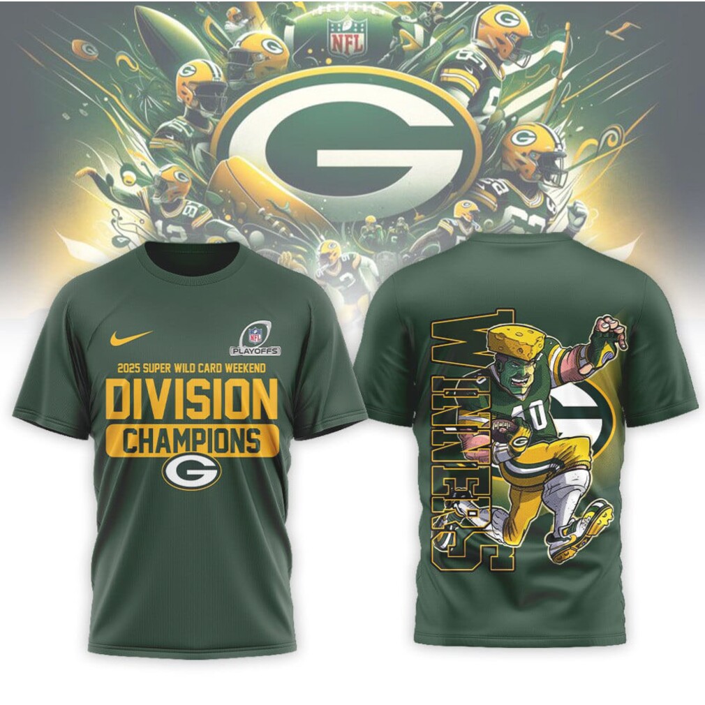 Green Bay Packers Official NFL Wild Card Weekend 3D Shirt Green Bay Packers Official NFL Wild Card Weekend 3D Shirt