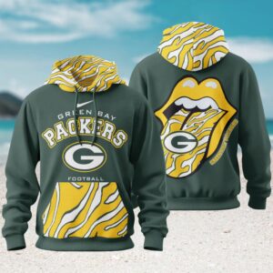 Green Bay Packers Rolling Stones Collab Hoodie