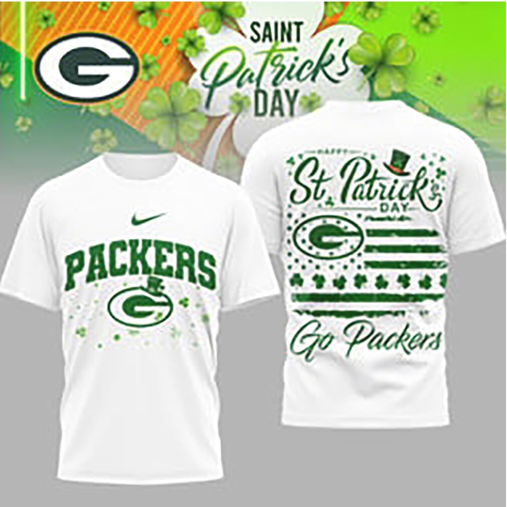 Green Bay Packers St. Patrick’s Day Lucky Shamrock Flag Nike Performance T Shirt Green Bay Packers St. Patrick’s Day Lucky Shamrock Flag Nike Performance T Shirt