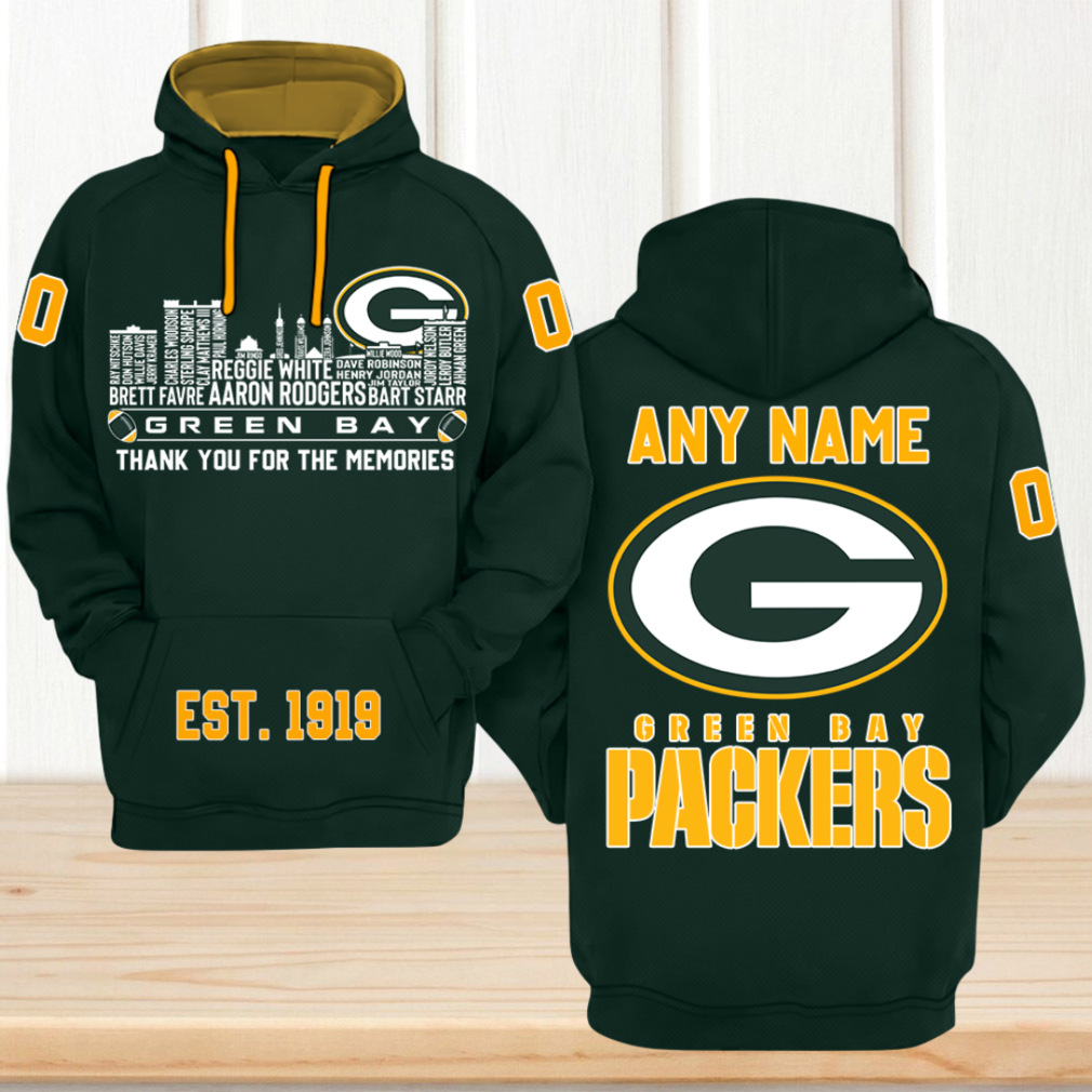 Green Bay Packers Thank You For The Memories Legends City Skyline Hoodie Green Bay Packers Thank You For The Memories Legends City Skyline Hoodie