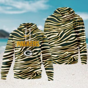 Green Bay Packers Zebra NFL Football Fan Hoodie
