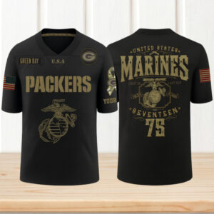 Green Bay Packers x U.S Marine Corps Dark Gameday Jersey