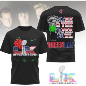 Green Day Here For The Super Bowl LX Commemorative T Shirt