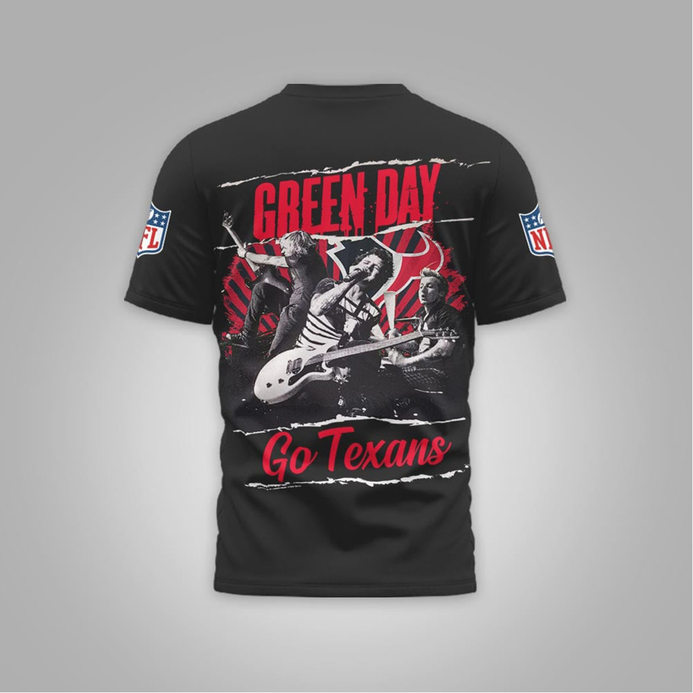 Green Day Houston Texans Rock Band Mashup Nike Performance Football Fan T Shirt Green Day Houston Texans Rock Band Mashup Nike Performance Football Fan T Shirt
