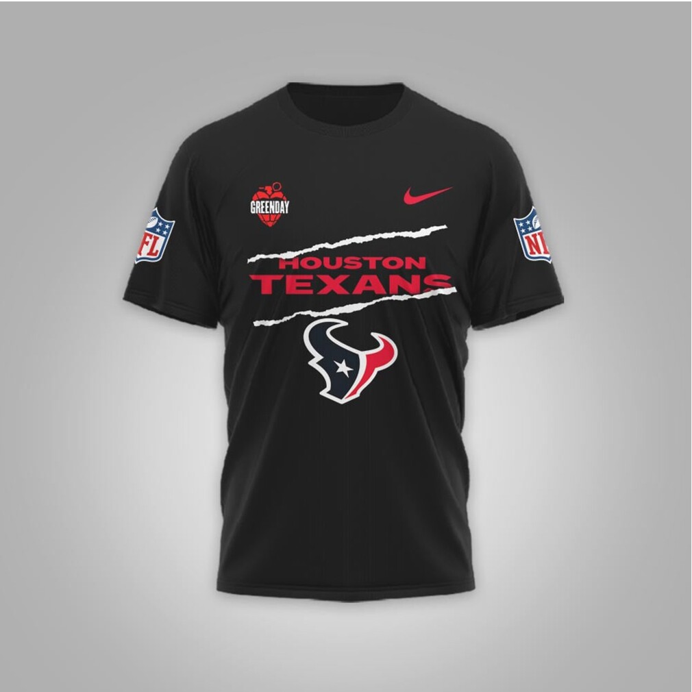 Green Day Houston Texans Rock Band Mashup Nike Performance Football Fan T Shirt Green Day Houston Texans Rock Band Mashup Nike Performance Football Fan T Shirt