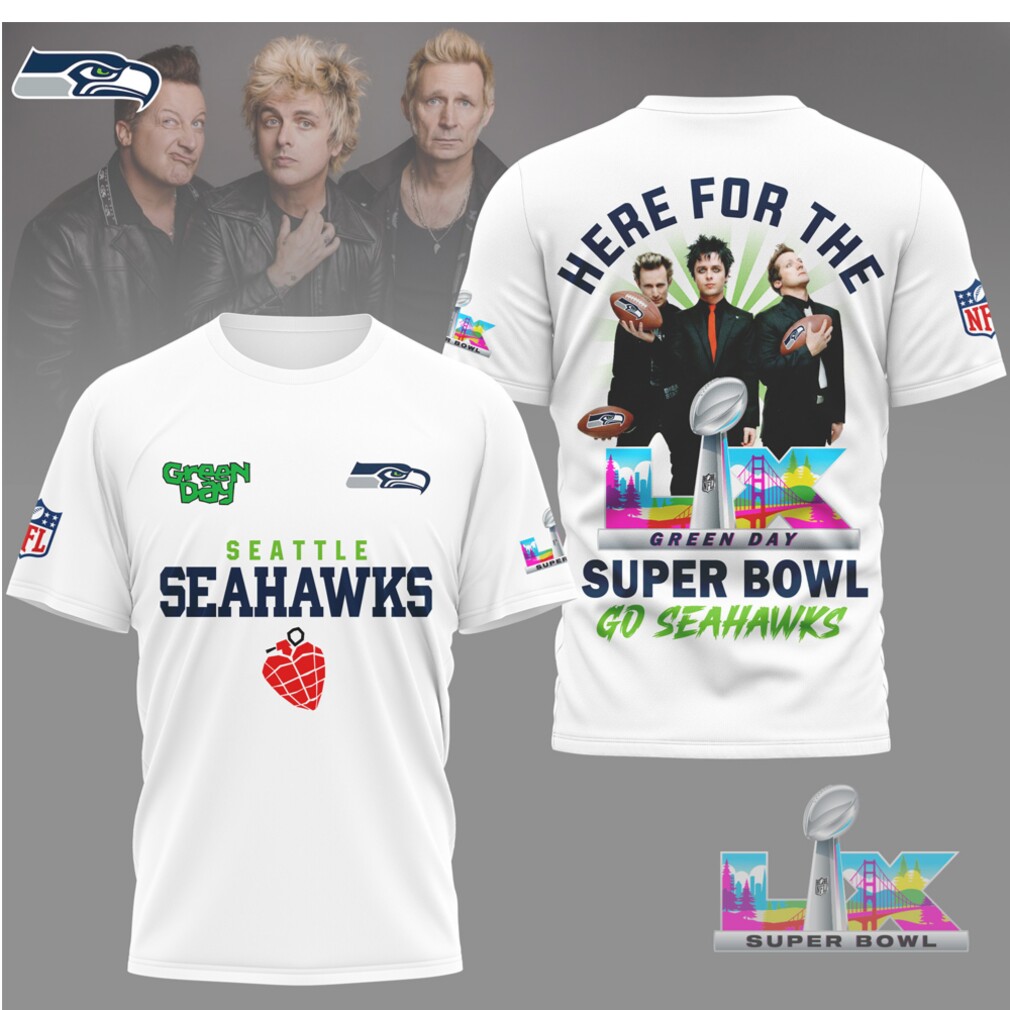 Green Day Super Bowl Seattle Seahawks American Idiot Heart Grenade Band Mashup Shirt Green Day Super Bowl Seattle Seahawks American Idiot Heart Grenade Band Mashup Shirt