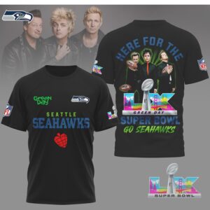 Green Day Super Bowl Seattle Seahawks American Idiot Heart Grenade Band Mashup Shirt