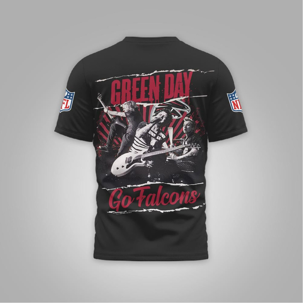 Green Day x Atlanta Falcons Go Falcons Band T Shirt Green Day x Atlanta Falcons Go Falcons Band T Shirt