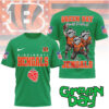 Green Day x Cleveland Browns Green Day Meets Football T Shirt Green Day x Cleveland Browns Green Day Meets Football T Shirt