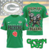 Green Day x Green Bay Packers Go Packers Skull Punk T Shirt Green Day x Green Bay Packers Go Packers Skull Punk T Shirt