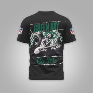 Green Day x New York Jets Go Jets Band T Shirt Green Day x New York Jets Go Jets Band T Shirt