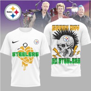Green Day x Pittsburgh ST Shirtlers Skull Punk T Shirt