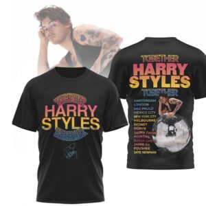 Harry Styles Together Together World Tour 2026 Colorful Retro Aesthetic Pop Star Fan Shirt