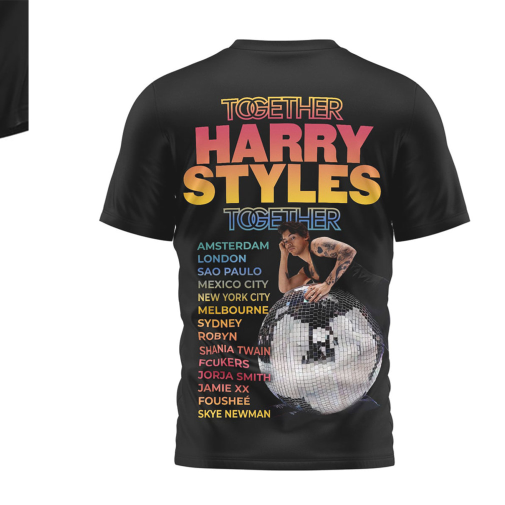 Harry Styles Together Together World Tour 2026 Colorful Retro Aesthetic Pop Star Fan Shirt Harry Styles Together Together World Tour 2026 Colorful Retro Aesthetic Pop Star Fan Shirt