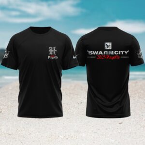 Houston Texans 2025 NFL Playoffs Swarm City Fan T shirt Houston Texans 2025 NFL Playoffs Swarm City Fan T shirt