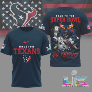 Houston Texans Gameday Playoffs 2026 NFL Road To Super Bowl 3D Shirt