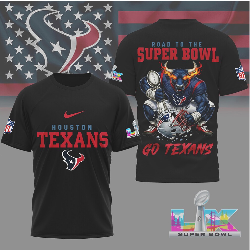 Houston Texans Gameday Playoffs 2026 NFL Road To Super Bowl 3D Shirt Houston Texans Gameday Playoffs 2026 NFL Road To Super Bowl 3D Shirt