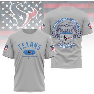 Houston Texans Law Enforcement Appreciation LEAD T Shirt Houston Texans Law Enforcement Appreciation LEAD T Shirt