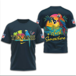 Houston Texans Official NFL It’s 5 O’clock Somewhere 3D Shirt Houston Texans Official NFL It’s 5 O’clock Somewhere 3D Shirt