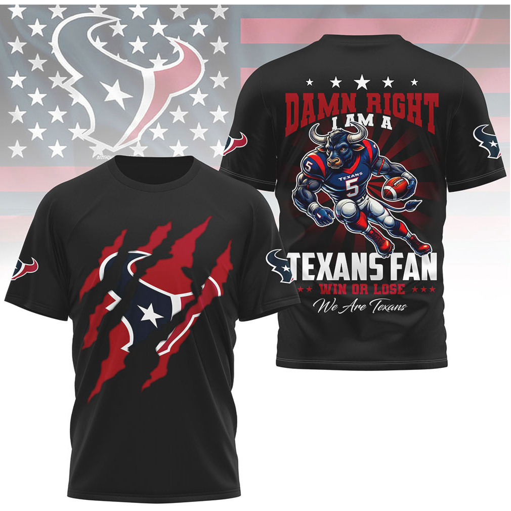 Houston Texans Official NFL We Are Texans 3D Shirt Houston Texans Official NFL We Are Texans 3D Shirt