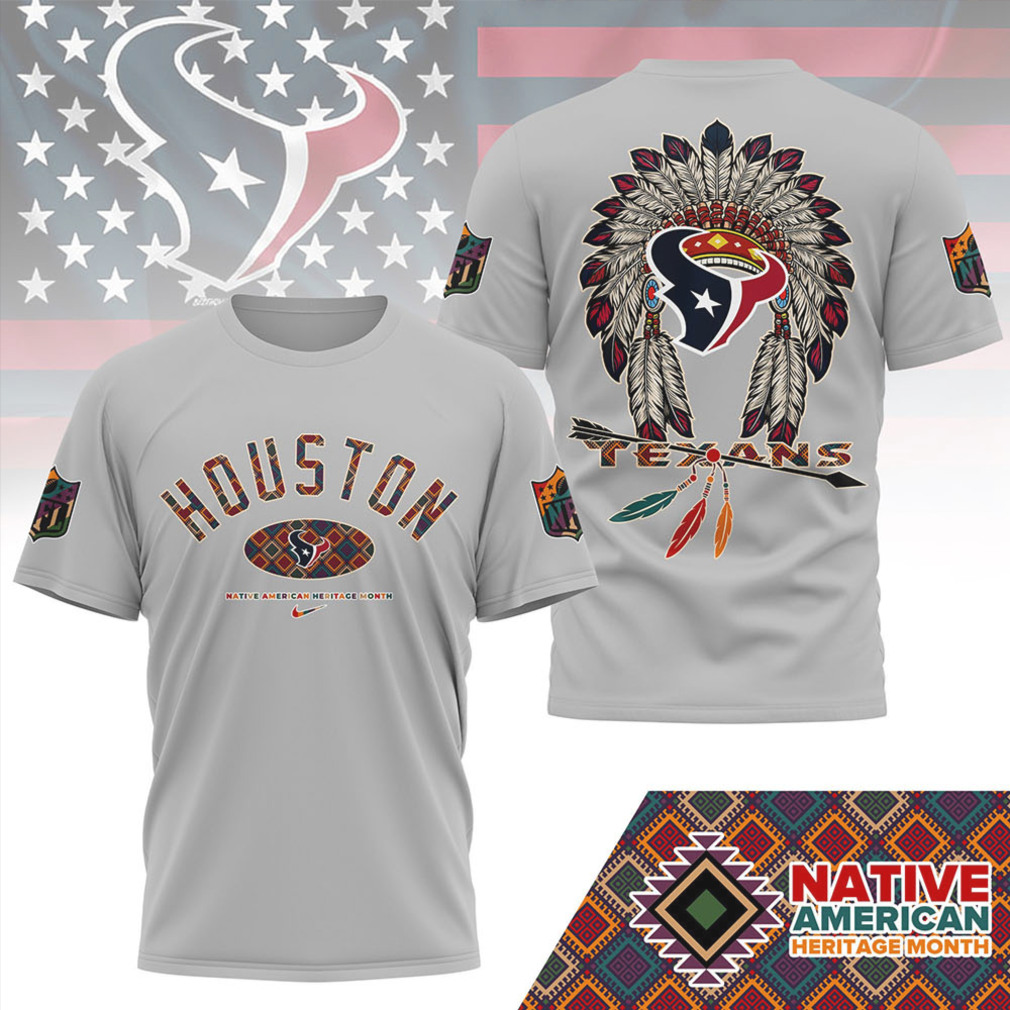 Houston Texans Official Native American Heritage Month 3D Shirt Houston Texans Official Native American Heritage Month 3D Shirt