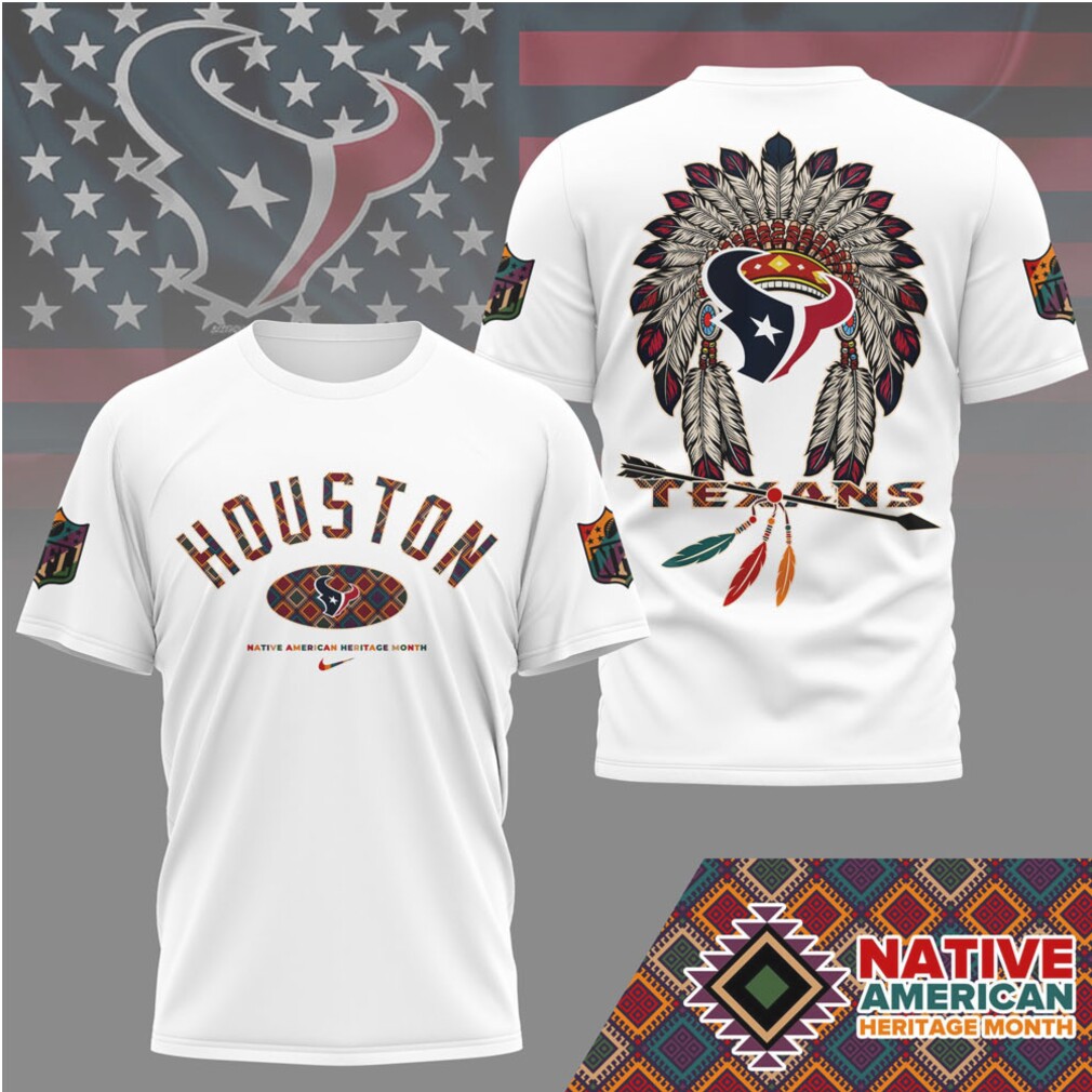 Houston Texans Official Native American Heritage Month 3D Shirt Houston Texans Official Native American Heritage Month 3D Shirt