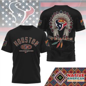 Houston Texans Official Native American Heritage Month 3D Shirt