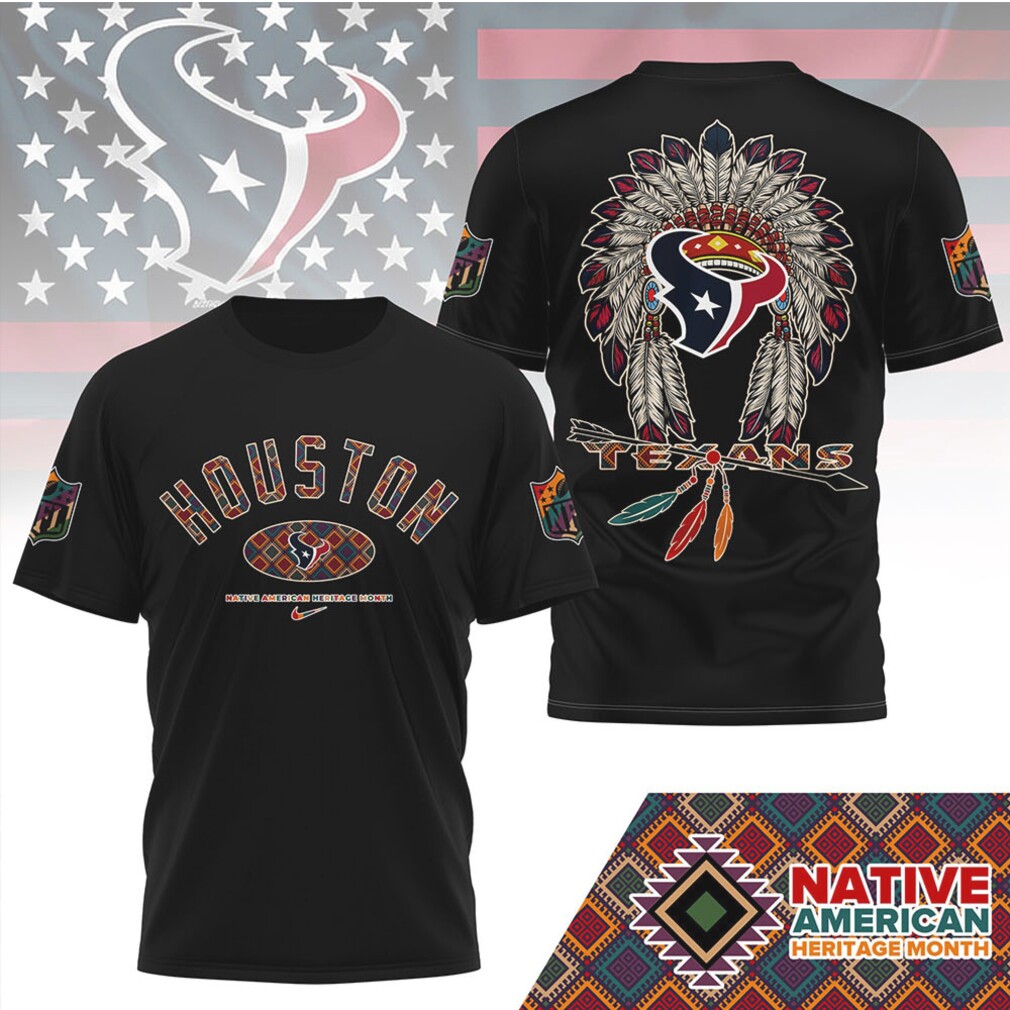 Houston Texans Official Native American Heritage Month 3D Shirt Houston Texans Official Native American Heritage Month 3D Shirt