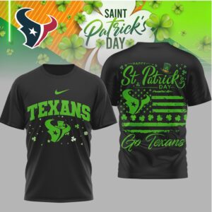Houston Texans St. Patrick's Day Shamrock T Shirt