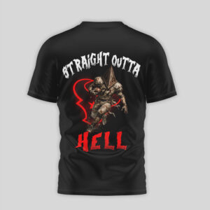 Houston Texans “Straight Outta Hell” Horror Graphic T Shirt Houston Texans “Straight Outta Hell” Horror Graphic T Shirt