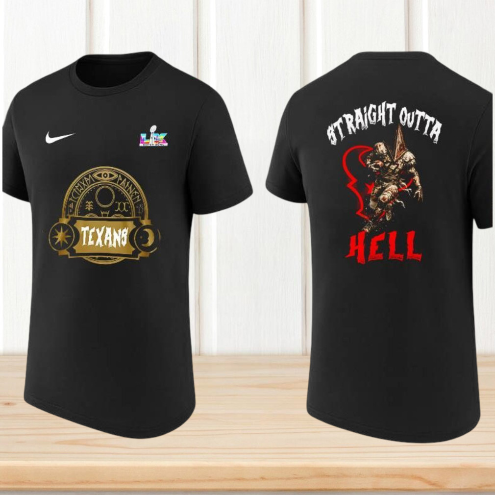 Houston Texans Straight Outta Hell Horror Mashup Super Bowl LIX Fan T Shirt Houston Texans Straight Outta Hell Horror Mashup Super Bowl LIX Fan T Shirt