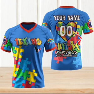 Houston Texans x Autism Awareness NFL Fan Gift Jersey
