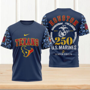 Houston Texans x U.S Marine Corps 250th Birthday Game Day NFL Football Fan Jersey
