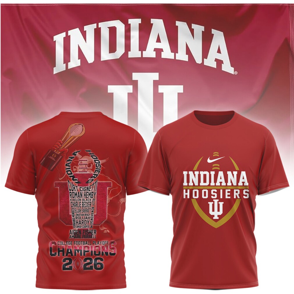 Indiana Hoosiers 2026 College Football Playoff Champions Shirt Indiana Hoosiers 2026 College Football Playoff Champions Shirt