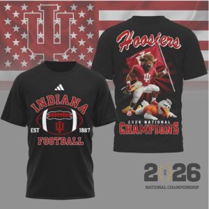 Indiana Hoosiers 2026 National Champions Bison Mascot Victory Fan Shirt Indiana Hoosiers 2026 National Champions Bison Mascot Victory Fan Shirt