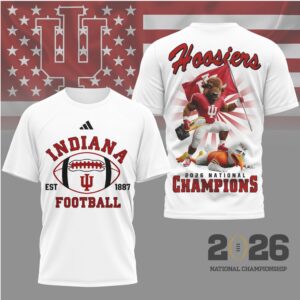 Indiana Hoosiers 2026 National Champions Bison Mascot Victory Fan Shirt
