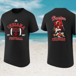 Indiana Hoosiers 2026 National Champions Football Mascot Vintage Style Fan Gift T Shirt Indiana Hoosiers 2026 National Champions Football Mascot Vintage Style Fan Gift T Shirt