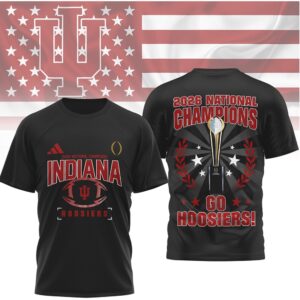 Indiana Hoosiers 2026 National Champions Go Hoosiers Trophy Fan Shirt Indiana Hoosiers 2026 National Champions Go Hoosiers Trophy Fan Shirt