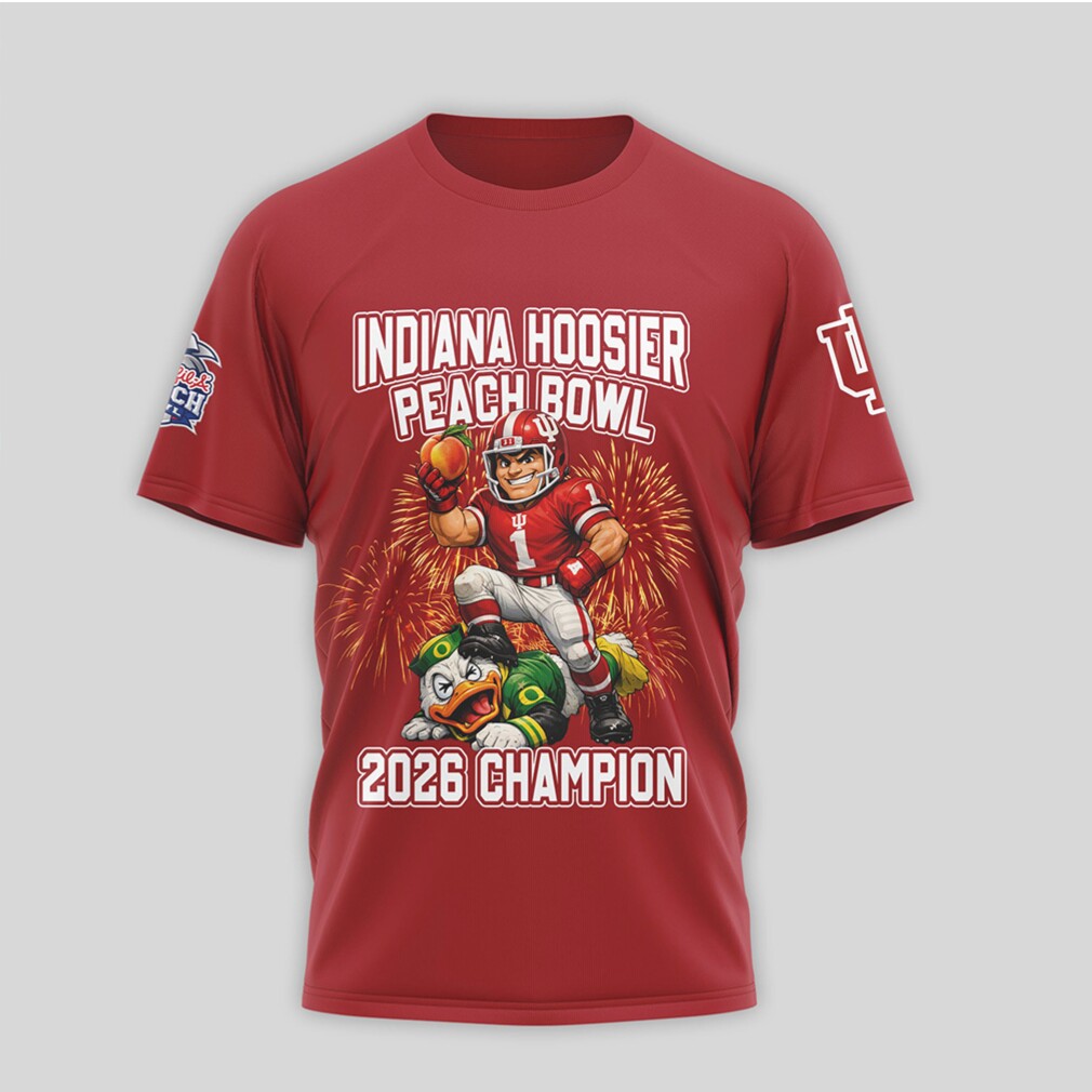 Indiana Hoosiers 2026 Peach Bowl Champion Roster Shirt Vintage Red Football T Shirt Indiana Hoosiers 2026 Peach Bowl Champion Roster Shirt Vintage Red Football T Shirt